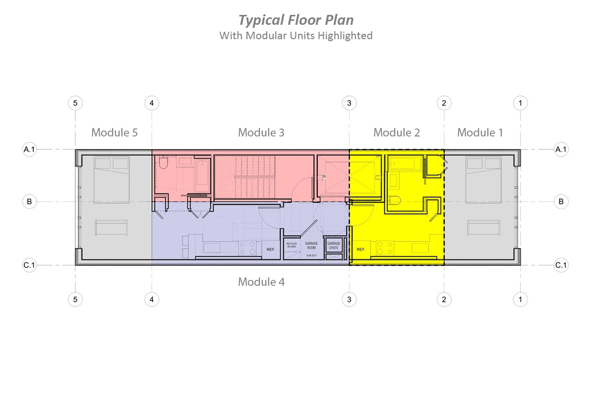 Modular Small Lot Multifamily Building in Harlem New York City by Soluri Architecture